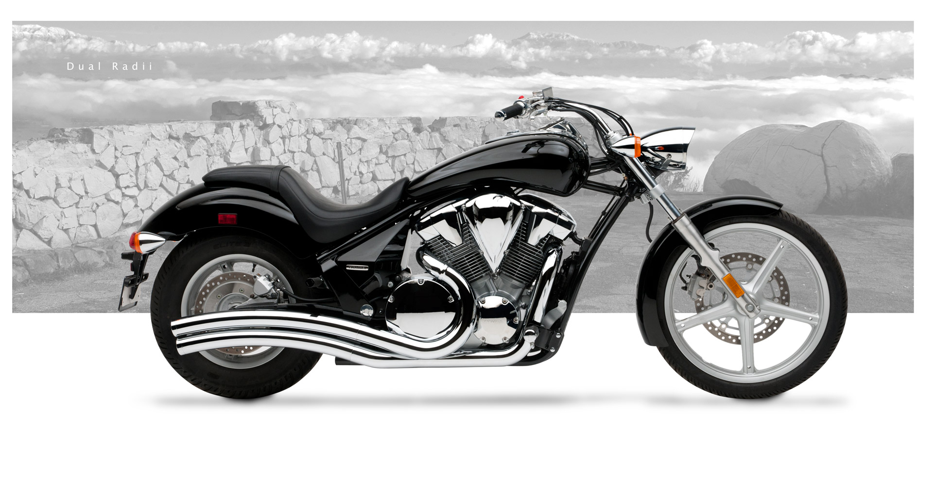 Chrome for honda saber #3