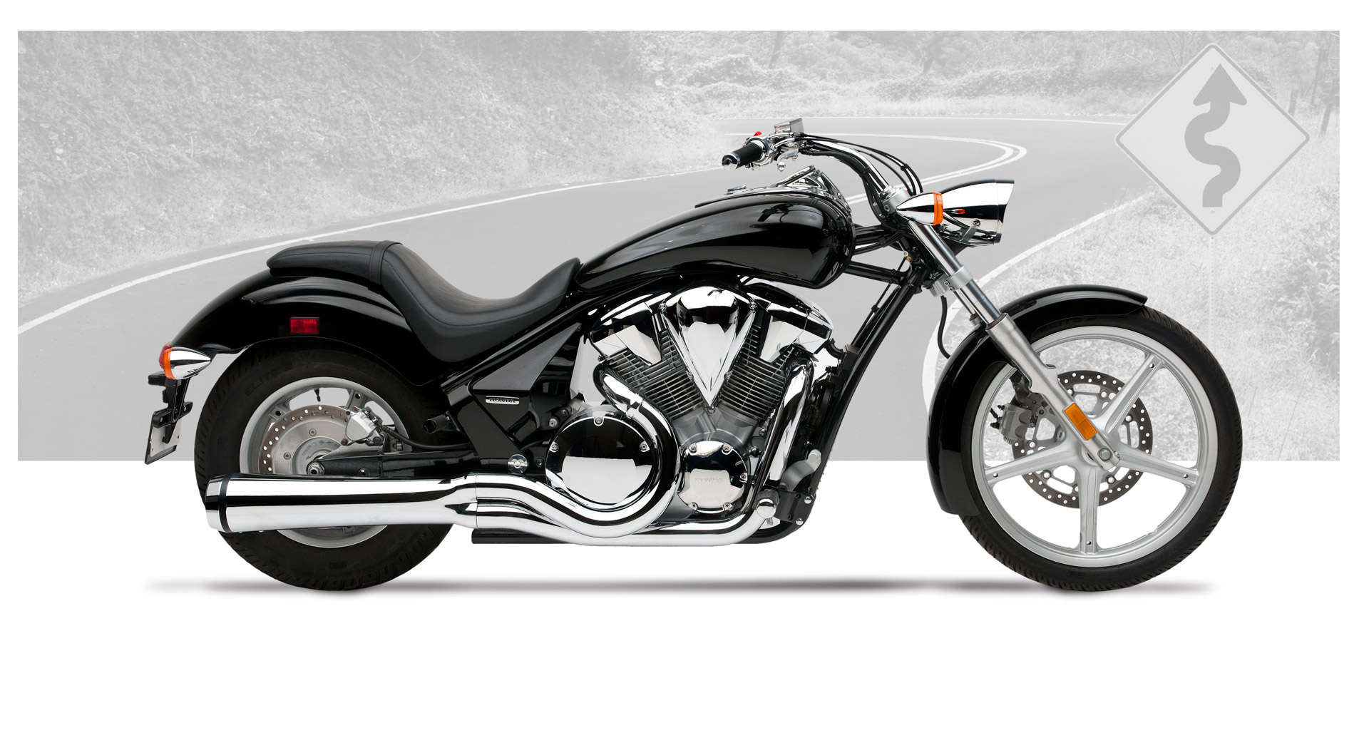 Chrome for honda saber #7