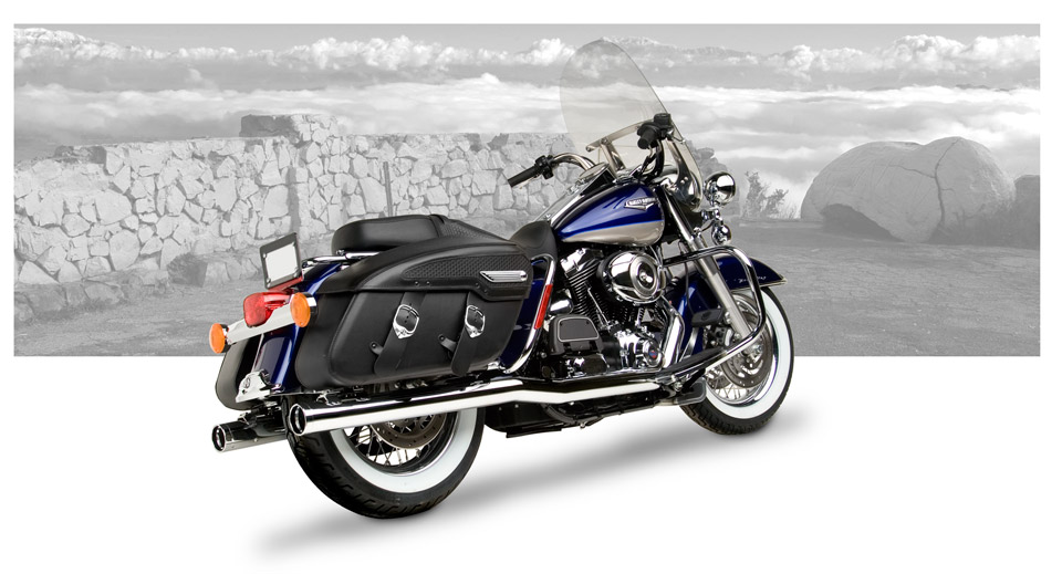 Harley-Davidson Touring Models 2007-08 - Hard-Krome 3 Inch T-Rex True Duals