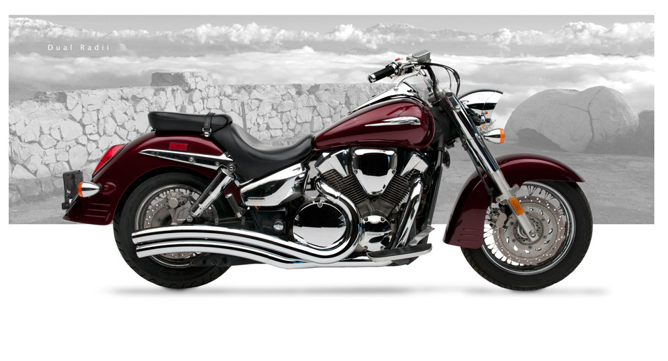 hard krome exhaust vtx 1300