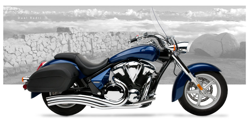 Honda VT 1300CT Interstate 2010-12 - Hard-Krome Dual Radius