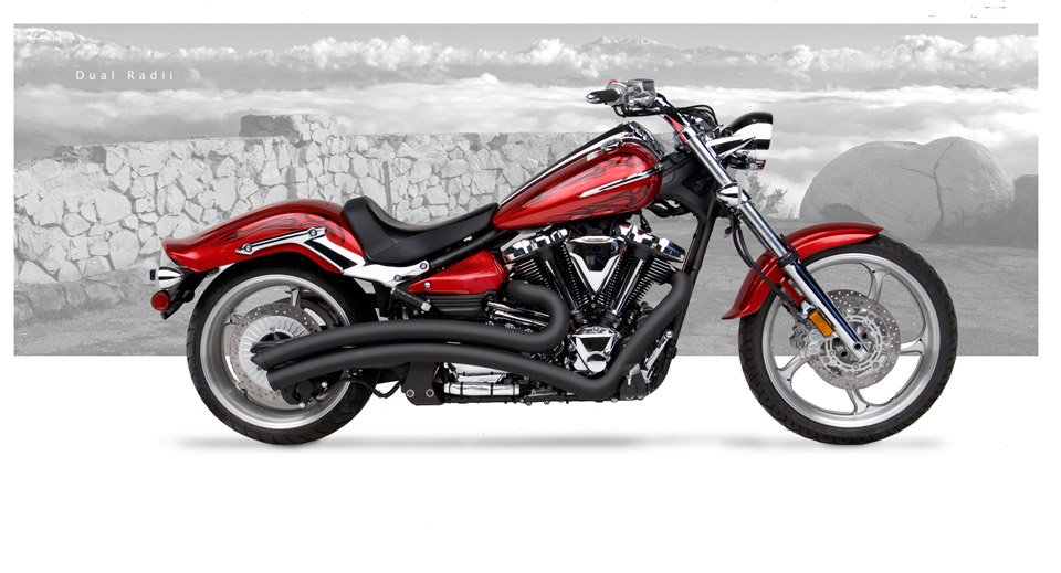 Yamaha Raider 2008-12 - Hard-Krome Dual Radius