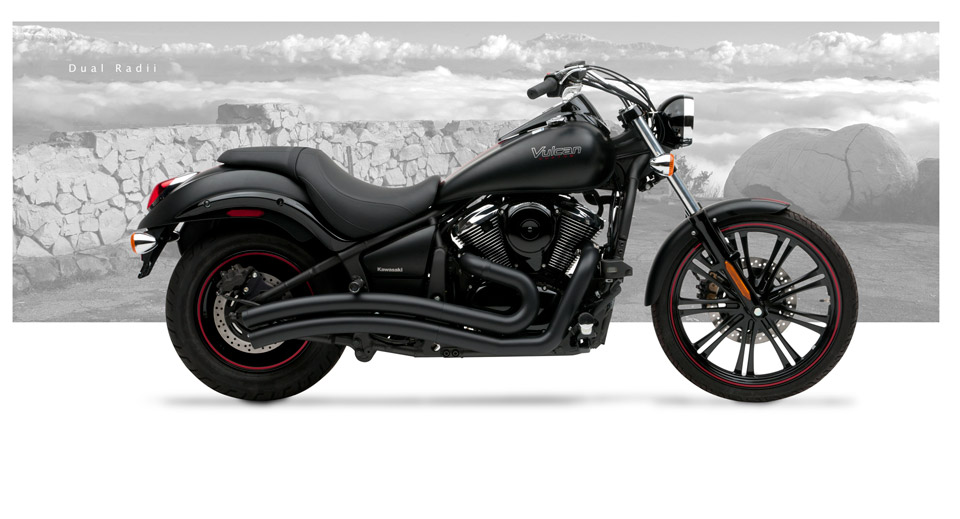 Kawasaki Vulcan 900 Classic 2006-13 - Hard-Krome Dual Radius