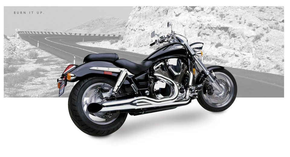 Honda VTX1800C 2002-07 - Hard-Krome Sideburner