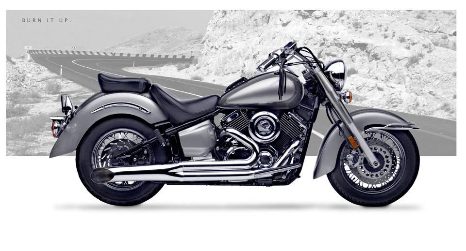 v star 1100 curburner exhaust