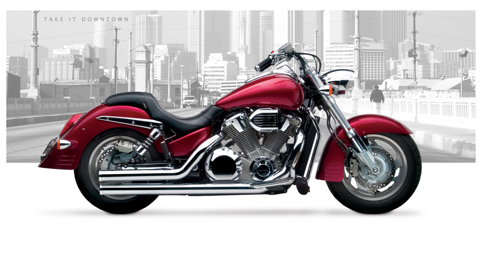 Honda VTX1800R,S 2002-07 - Hard-Krome 3 Inch Big Straights