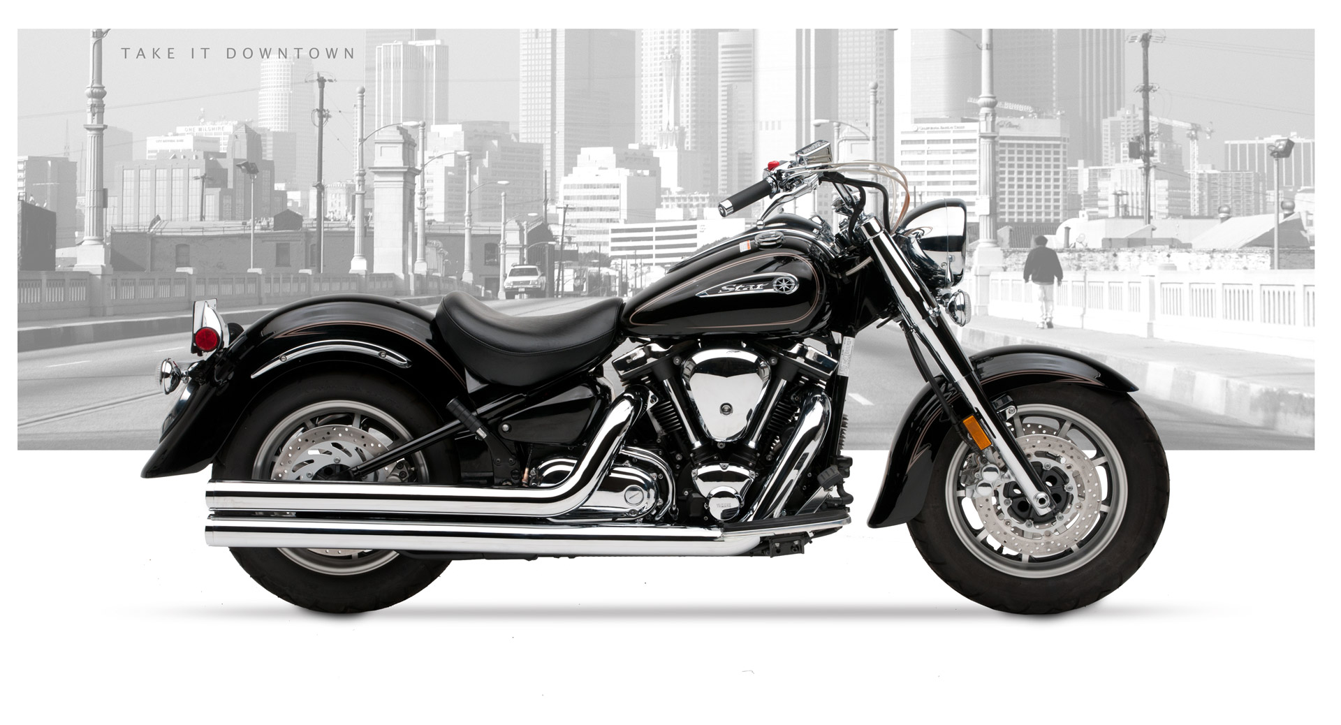 Yamaha Road Star 1600 1700 Motorcycle Exhaust 3 Inch Big Straights Chrome Hard Krome