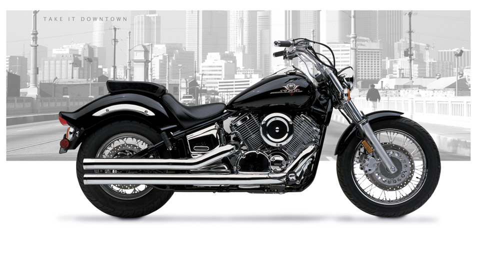 Yamaha V Star 1100  1999-09 - Hard-Krome 2.75 Inch Straights
