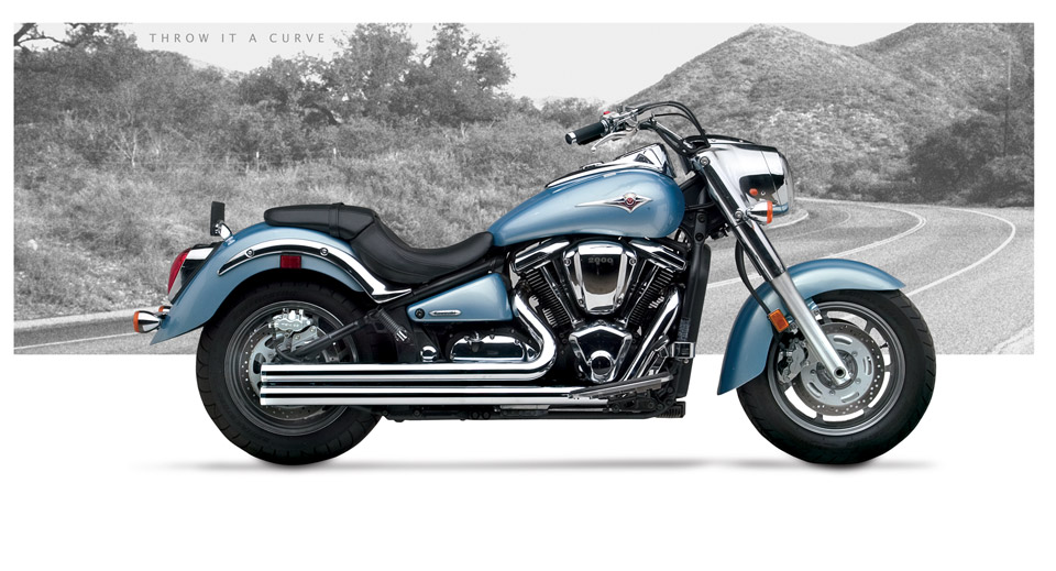 Kawasaki Vulcan 2000 Classic 2004-12 - Hard-Krome American Classic II