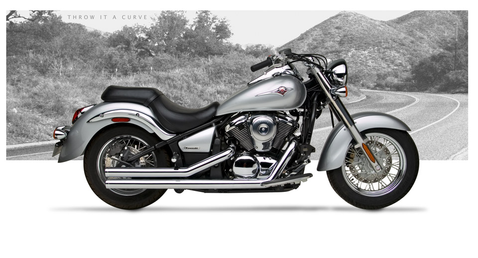 Kawasaki Vulcan 900 Classic 2006-13 - Hard-Krome American Classic II