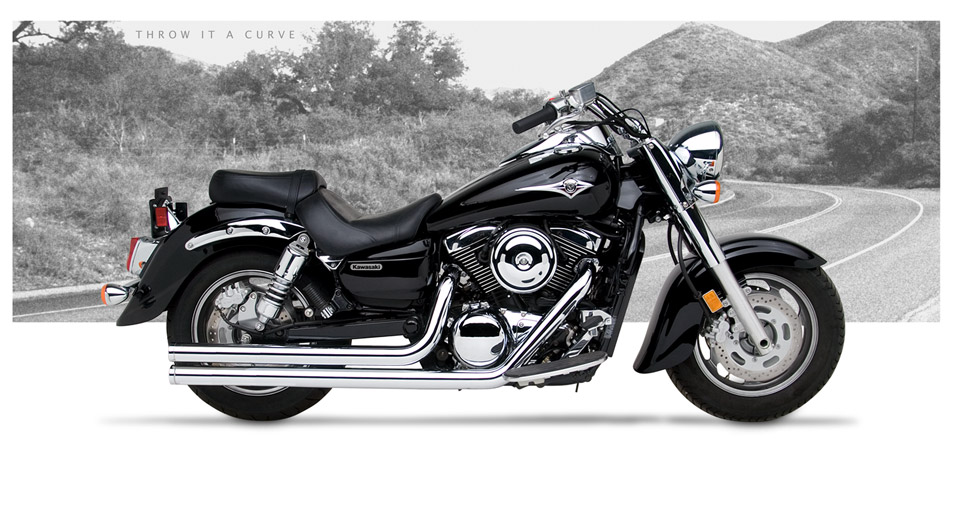 Kawasaki Vulcan 1600A 2003-08 - Hard-Krome American Classic II