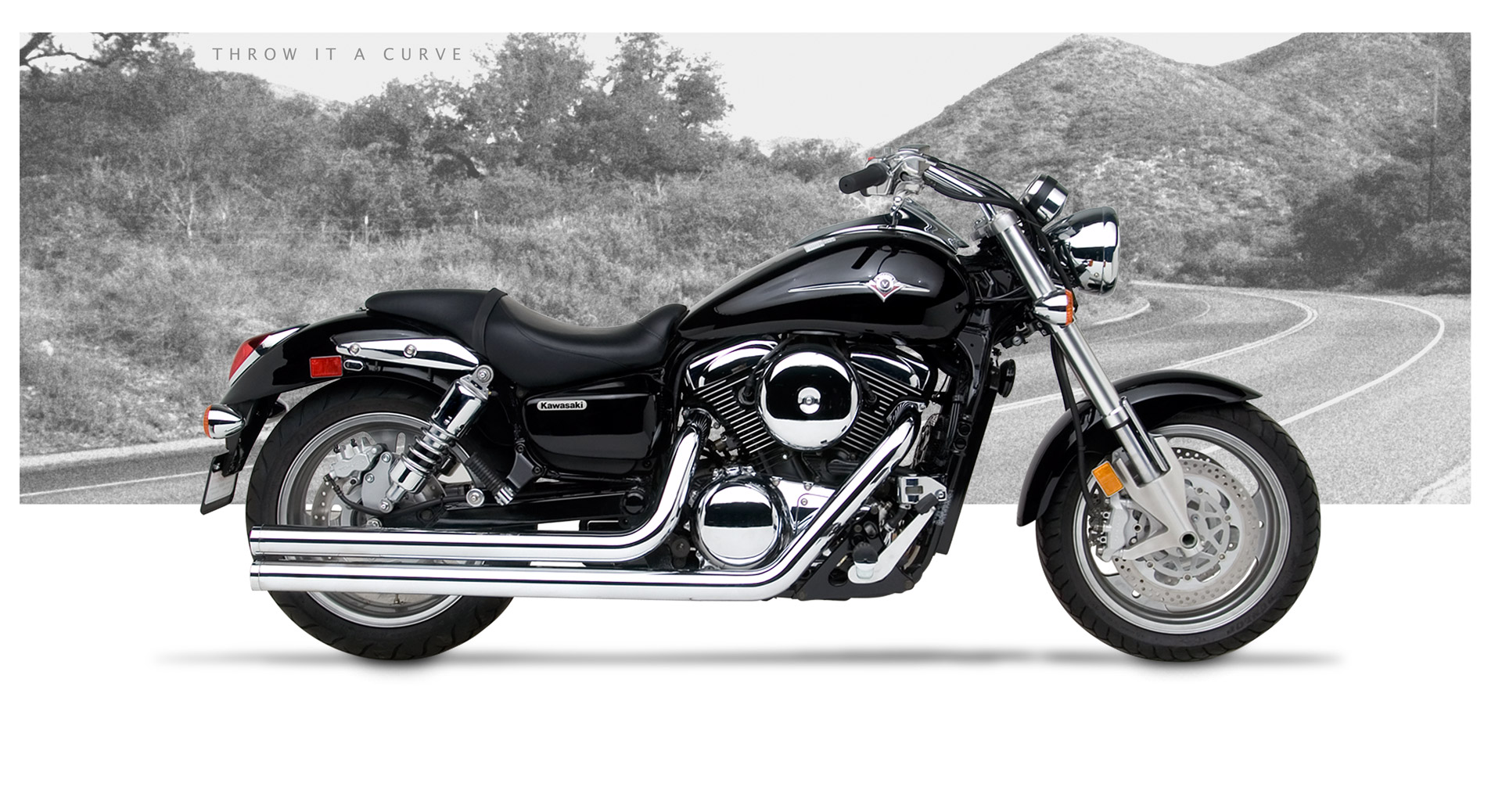 Kawasaki Vulcan 1600B Mean Streak 2004-08 - Hard-Krome American Classic II