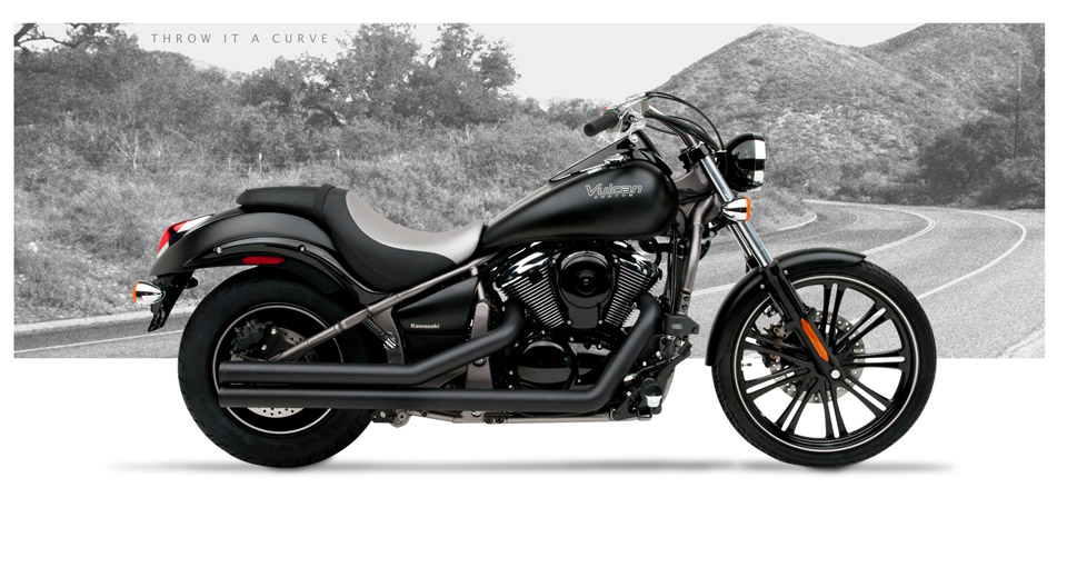 Kawasaki Vulcan 900 Custom 2007-13 - Hard-Krome American Classic II